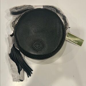 orYANY Deep Green Circular Crossbody Bag with Tassel